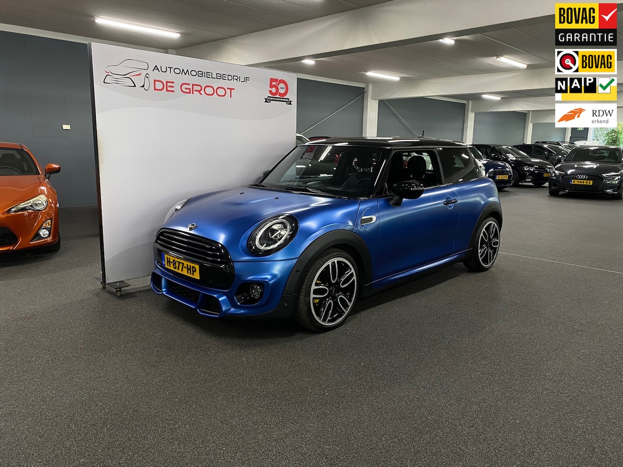 MINI Cooper - Mini 1.5 Apple Carplay/Automaat/ John Cooper pakket/blauw wrap - AutoWereld.nl