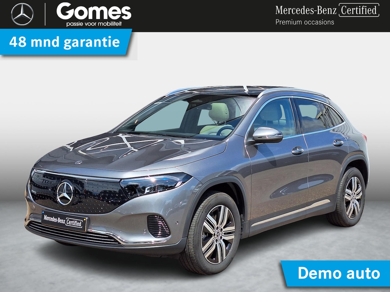 Mercedes-Benz EQA - 250+ Luxury Line | Beige Interieur | Panoramadak | Trekhaak | Privacy Glas Achter | Sierde - AutoWereld.nl