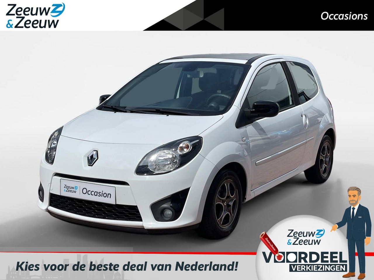 Renault Twingo - 1.2-16V Dynamique | Panorama Dak | Airco | Elektrische Ramen | Bluetooth | Stuurbekrachtig - AutoWereld.nl