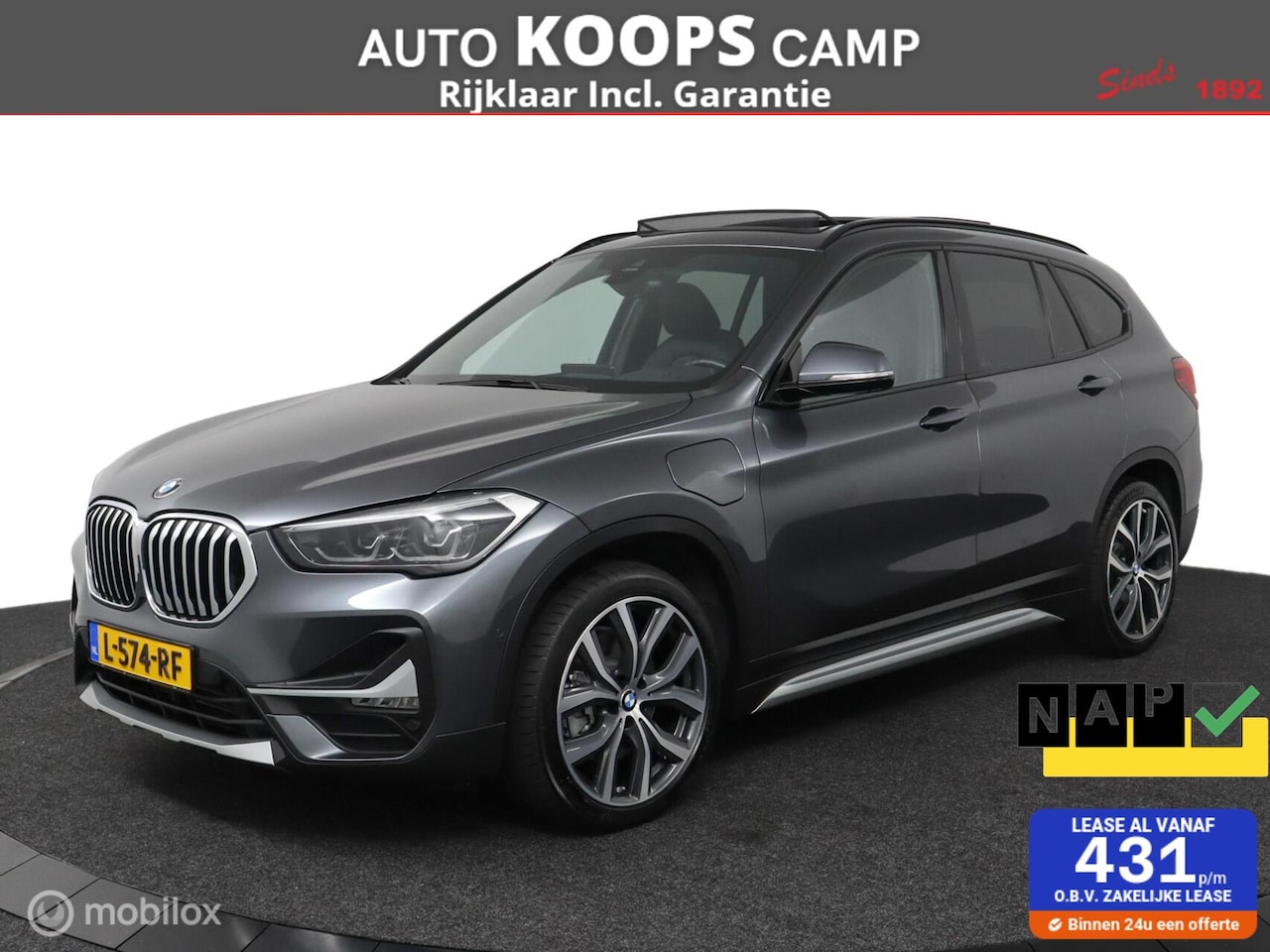 BMW X1 - xDrive25e eDrive Edition plug in hybride | M-Sport | Pano-dak | Zwart-leder | 19LMV | Elek - AutoWereld.nl