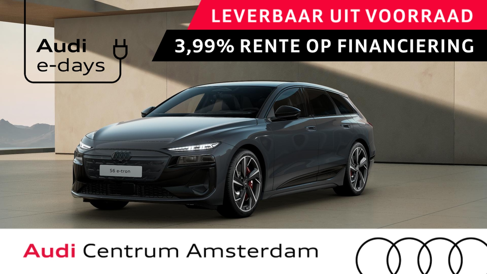 Audi A6 Avant e-tron - S6 100 kWh panoramaglas dak, navigatiepakket, privacy glass, winterpakket - AutoWereld.nl