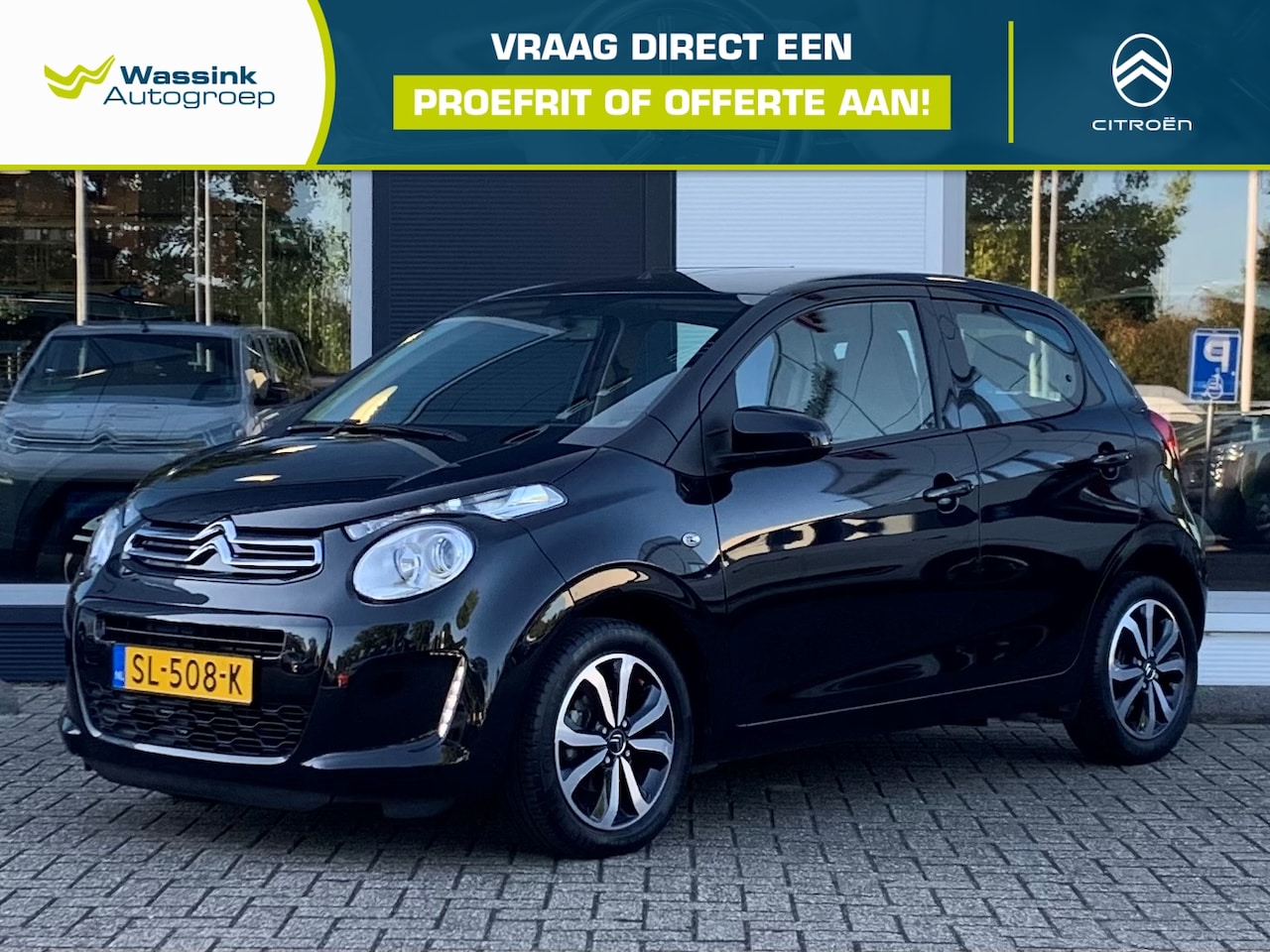 Citroën C1 - 1.0 VTI 68pk Automaat Shine 5-drs | Airconditioning | Bluetooth | LM-velgen | Centr.deur v - AutoWereld.nl