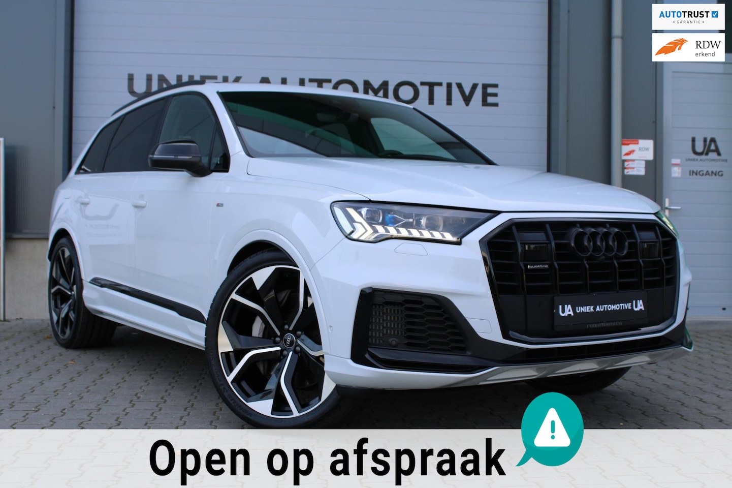 Audi Q7 - 55 TFSI e QUATTRO PRO LINE S | STAND | LUCHTVERING | MATRIX-LASER | HEAD UP | 23" | VIRTUA - AutoWereld.nl