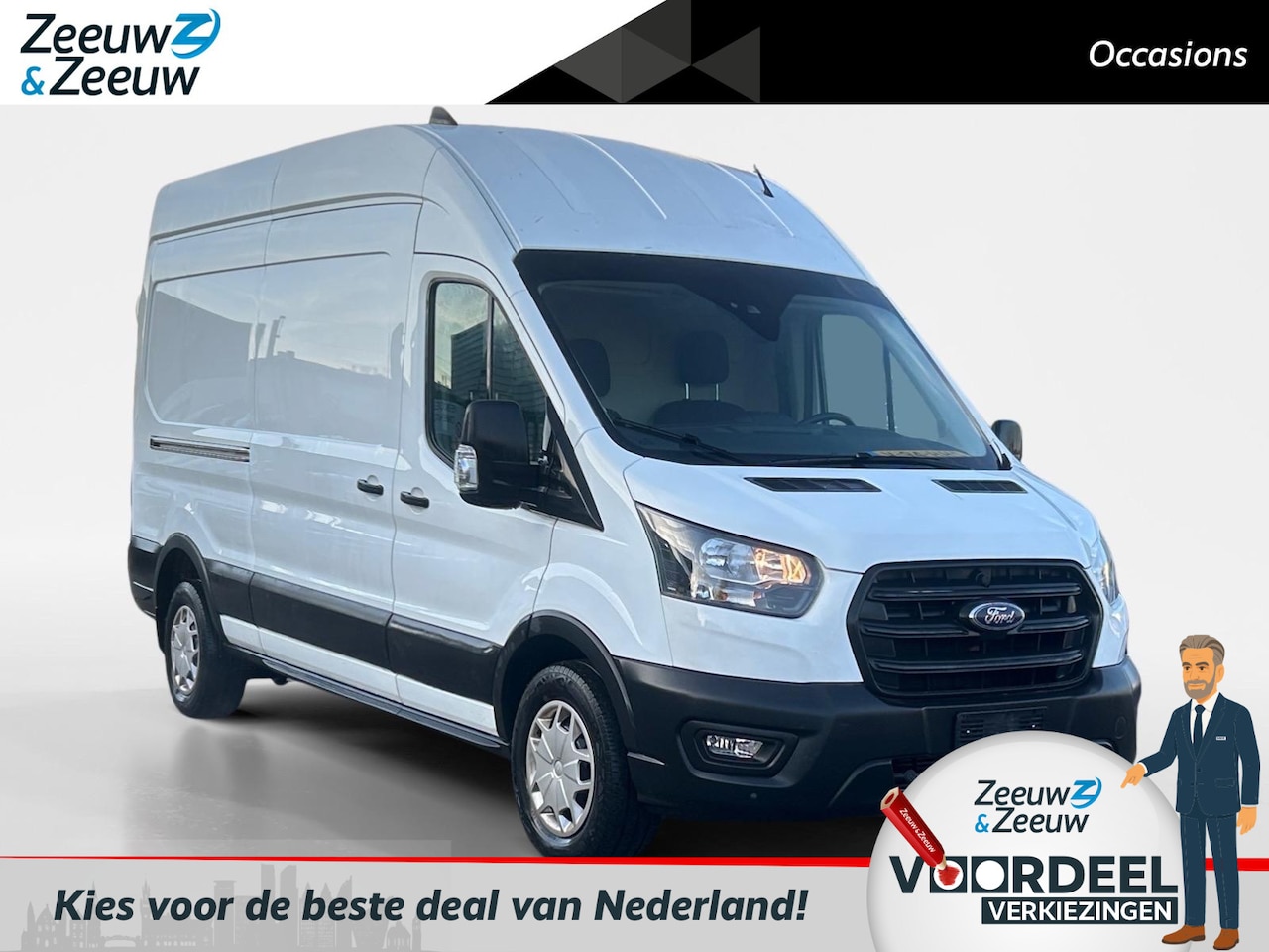 Ford Transit - 350 2.0 TDCI L3H3 Trend | Actie prijs | 170pk | handgeschakeld | Airco | Parkeersensoren v - AutoWereld.nl
