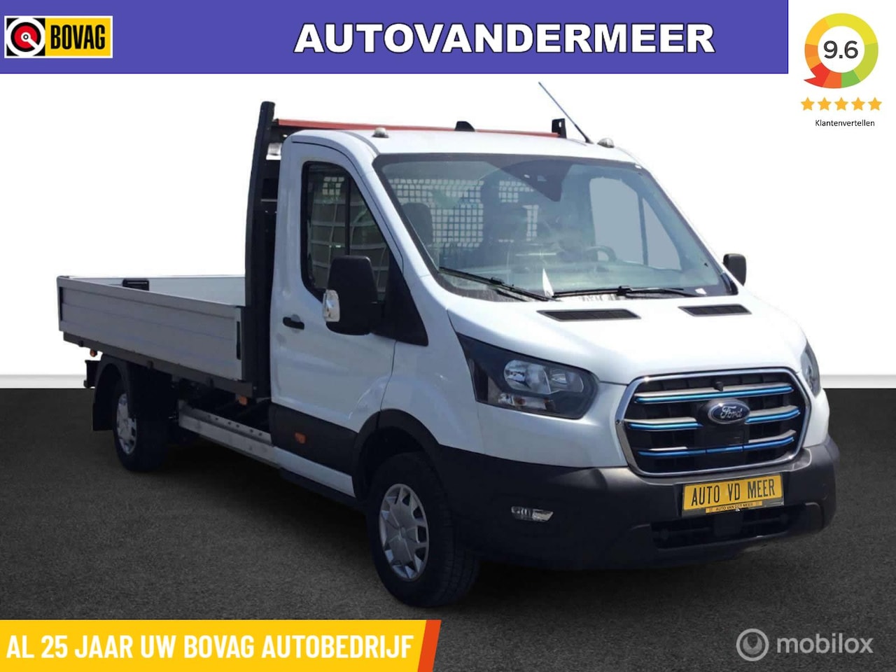 Ford E-Transit - met open laadbak 350 L3H1 Trend 68 kWh - AutoWereld.nl