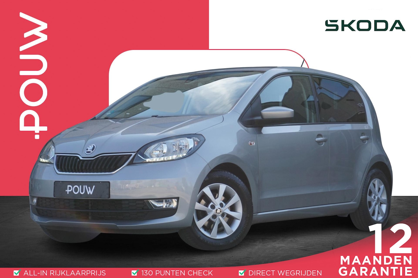Skoda Citigo - 1.0 60pk Style | Airco | LM Velgen | Cruise Control | Donkere Ramen - AutoWereld.nl