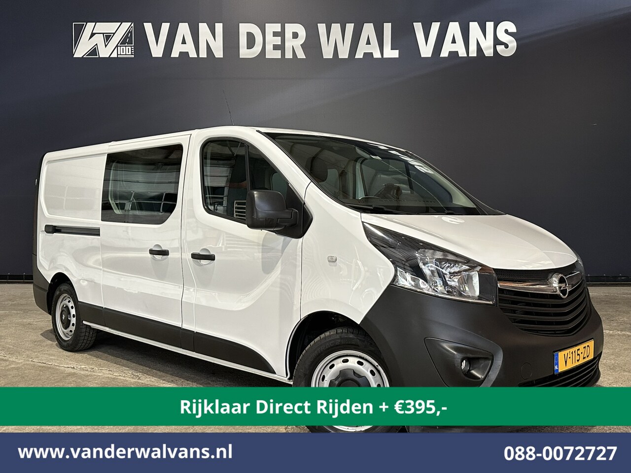 Opel Vivaro - 1.6 CDTI 126pk L2H1 Dubbele Cabine Euro6 *Rijklaar Direct Rijden* Airco | 5-Zits | Camera - AutoWereld.nl