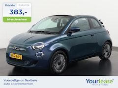 Fiat 500e - Cabrio La Prima 42 kWh | All-in 383, - Private Lease | Direct uit voorraad