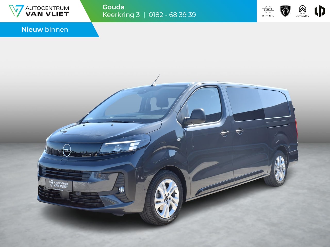 Opel Vivaro Electric - 75 kWh Dubbele Cabine | 8 jaar garantie | 2x schuifdeur | Dynamic Comfort NAV Pakket | Com - AutoWereld.nl
