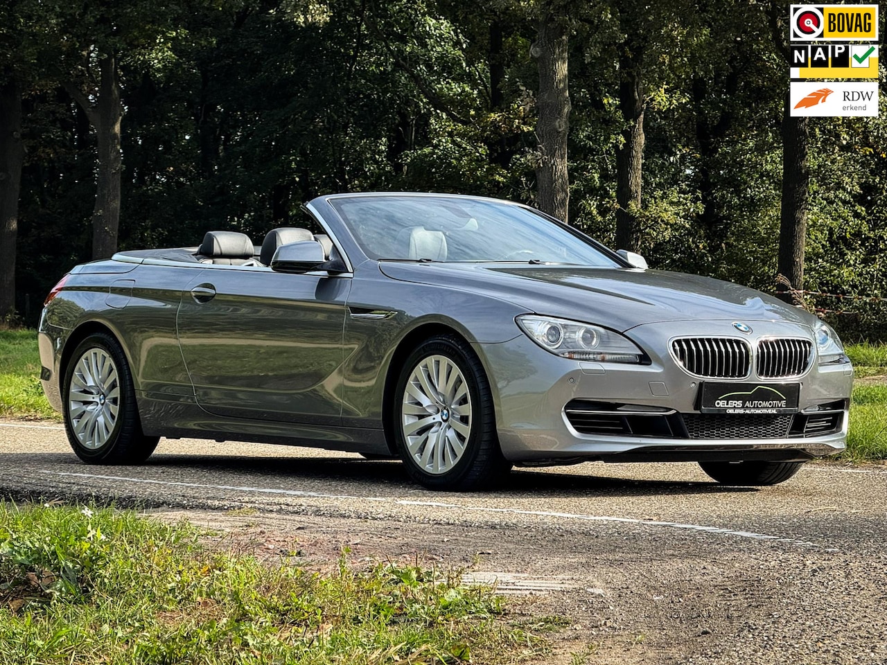 BMW 6-serie Cabrio - 640i Executive | Clima | Cruise | Navi | Bluetooth | Metalic lak | Dealer ond. | Elektr. s - AutoWereld.nl