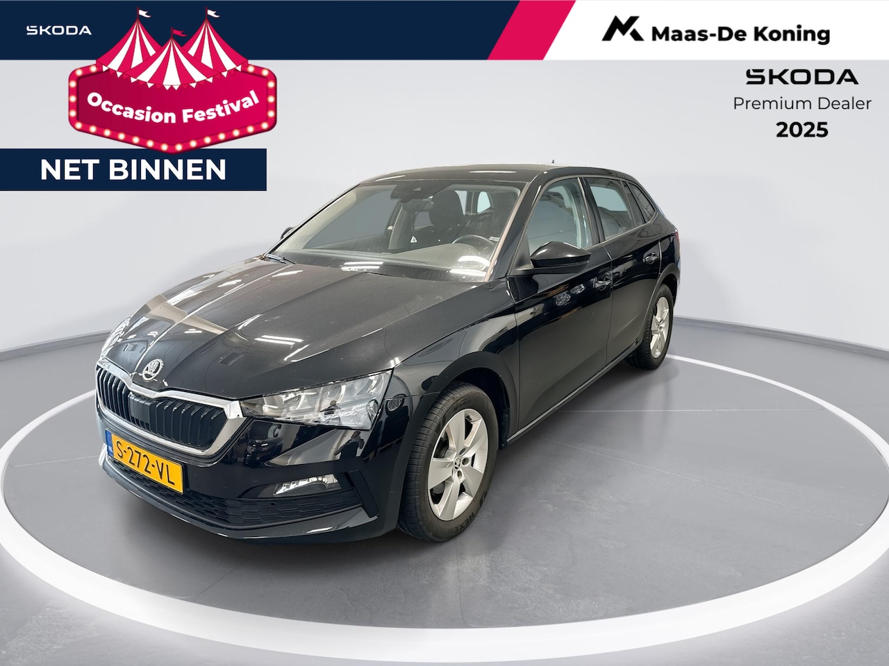 Skoda Scala - 1.0 TSI 110pk Ambition · Apple/Android Car Play · Airco · Cruise Control · DAB · 16'' Inch - AutoWereld.nl