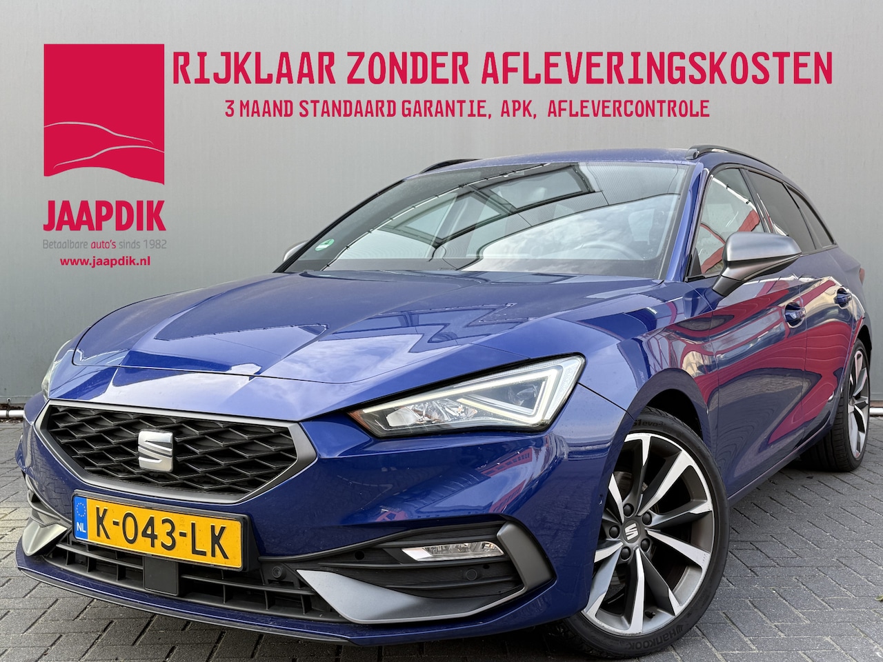 SEAT Leon Sportstourer - BWJ 2021 1.5 TSI 150 PK FR Launch Edition STOELVERW. | ADAPTIVE CRUISE | FULL LED | APPLE - AutoWereld.nl