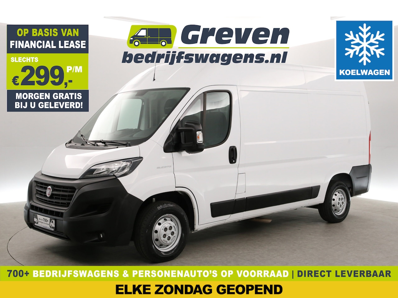 Fiat Ducato - Multijet L2H2 | Koelwagen | Airco | Cruise | 3-Zits | Trekh. | Camera | Carplay | Koelauto - AutoWereld.nl