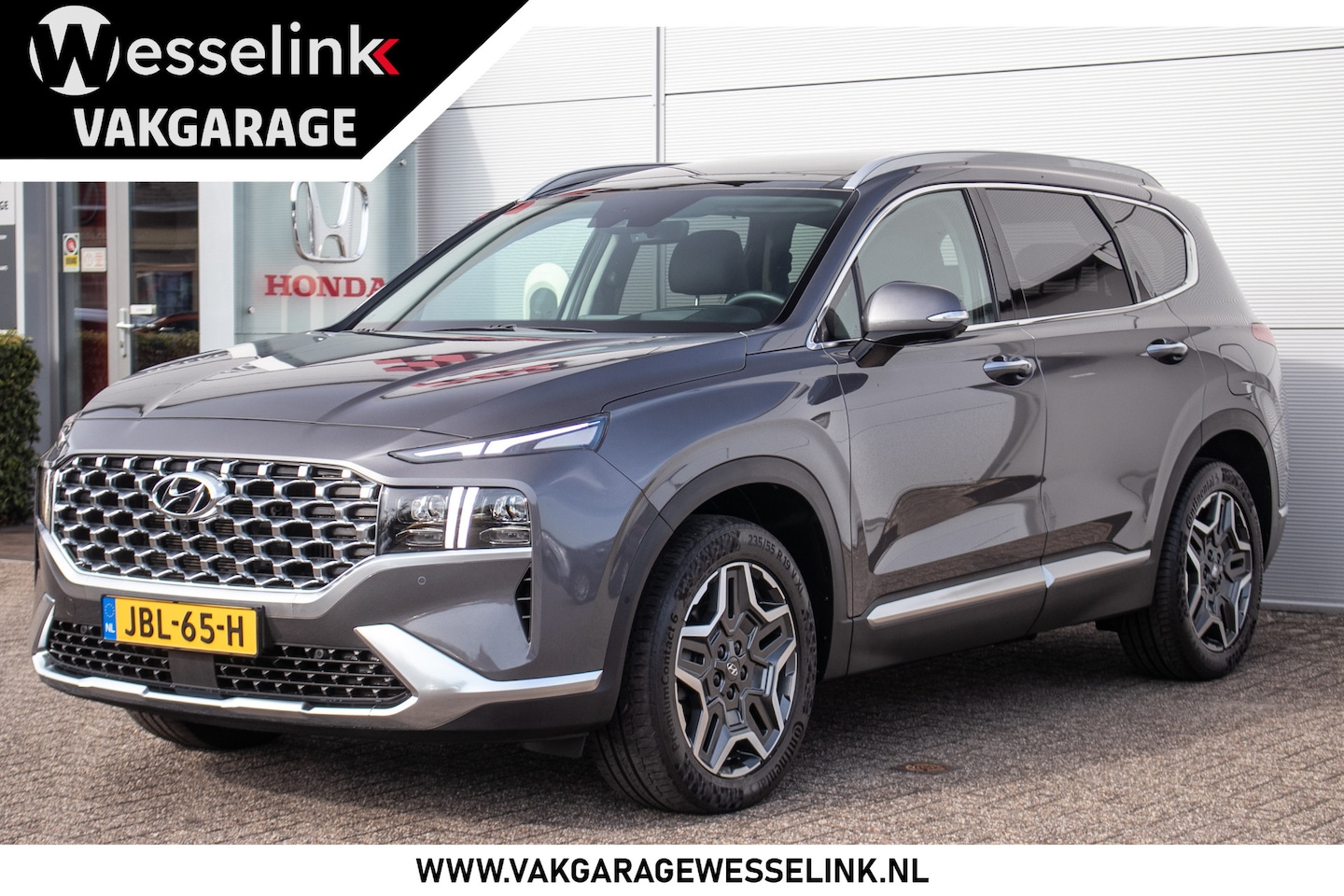 Hyundai Santa Fe - 1.6 T-GDI PHEV Premium Schuif/-kanteldak | Ad. Cruise | Leer | Stoelverw.+vent. | Complete - AutoWereld.nl