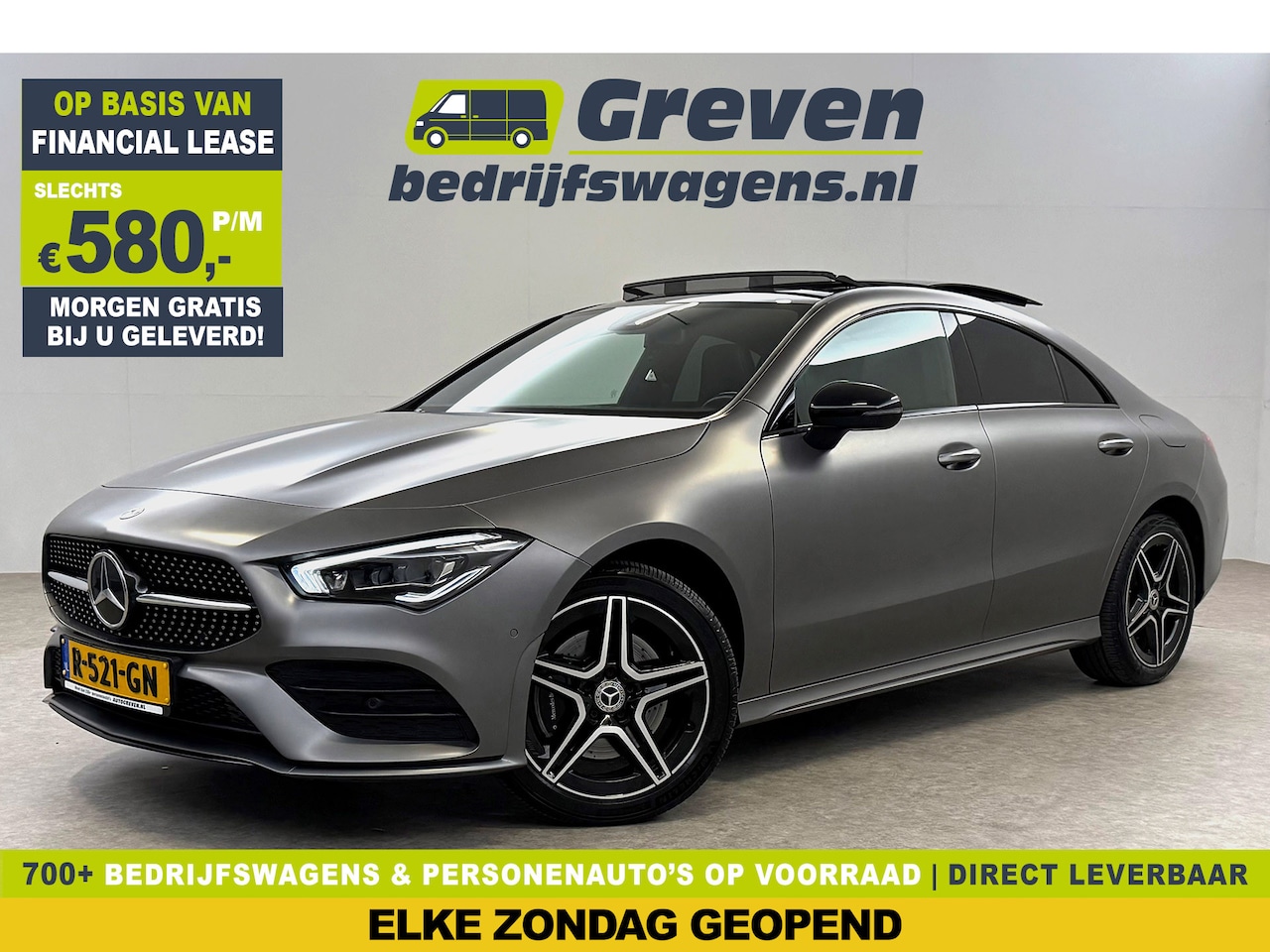 Mercedes-Benz CLA-Klasse - 250 e AMG Limited Designo Matt | Pano | Sfeerverl. | Virtual | Camera | Multibeam | Cruise - AutoWereld.nl