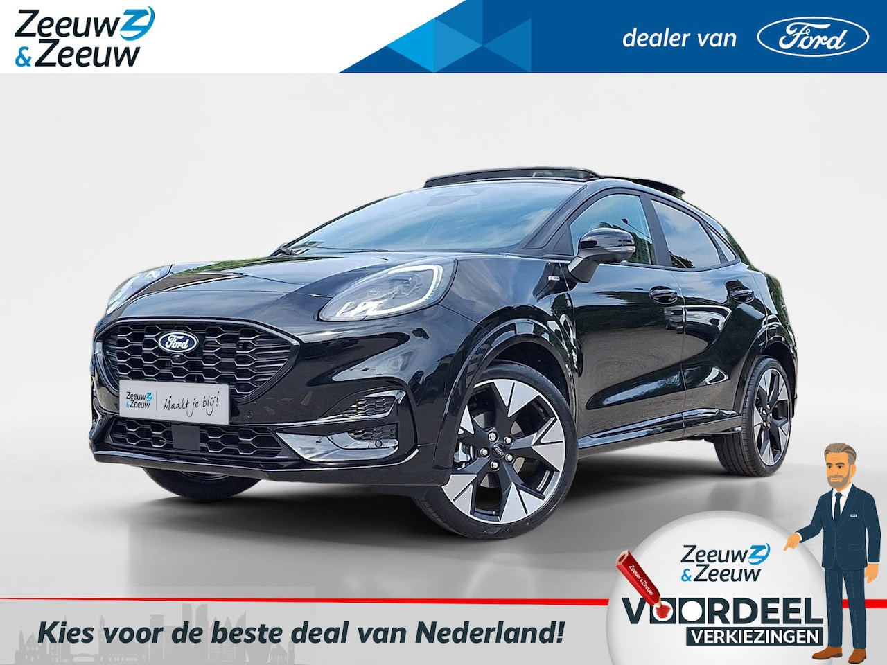 Ford Puma - 1.0 EcoBoost Hybrid ST-Line X | Verwachte Levertijd 3 Weken | Prijs inclusief 5000 euro Fo - AutoWereld.nl