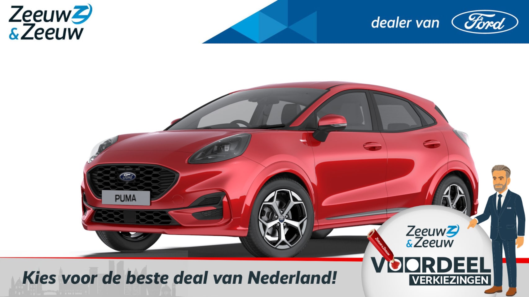 Ford Puma - 1.0 EcoBoost Hybrid ST-Line | Nieuw te bestellen | Prijs inclusief 4000 euro Ford Voordeel - AutoWereld.nl