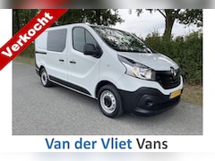 Renault Trafic - 1.6 dCi 126pk E6 Comfort 3 zits BPM Vrij Lease €240 p/m, Airco, Navi, Trekhaak, PDC, Volle