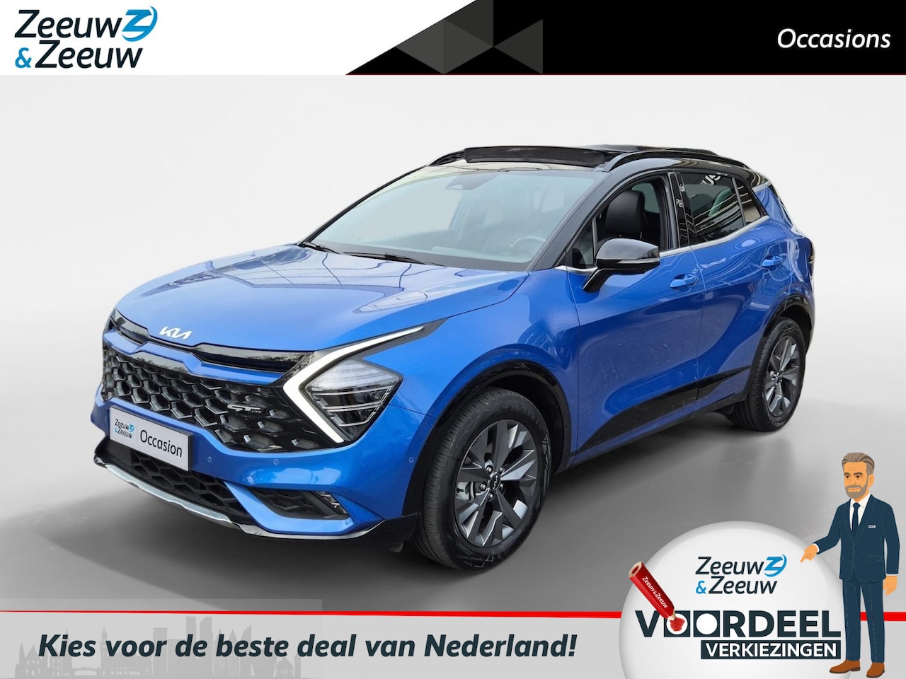 Kia Sportage - 1.6 T-GDi Hybrid GT-PlusLine | Climate Control | Nagivatie | Adaptive Cruise Control | Pan - AutoWereld.nl