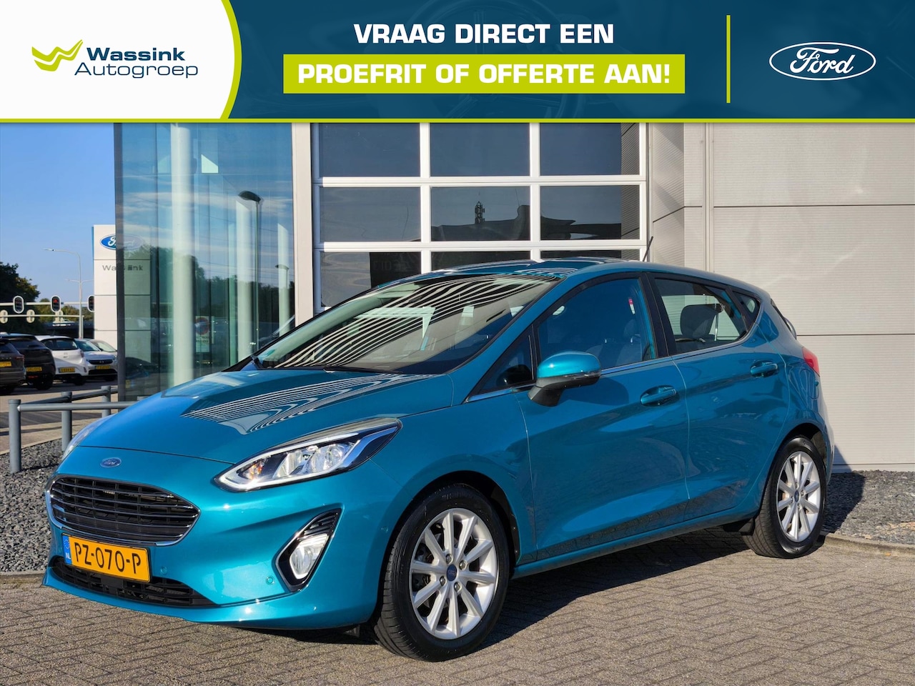Ford Fiesta - 1.0 EcoBoost 100pk 5dr Titanium | Trekhaak | Navigatie | Achteruitrijcamera - AutoWereld.nl