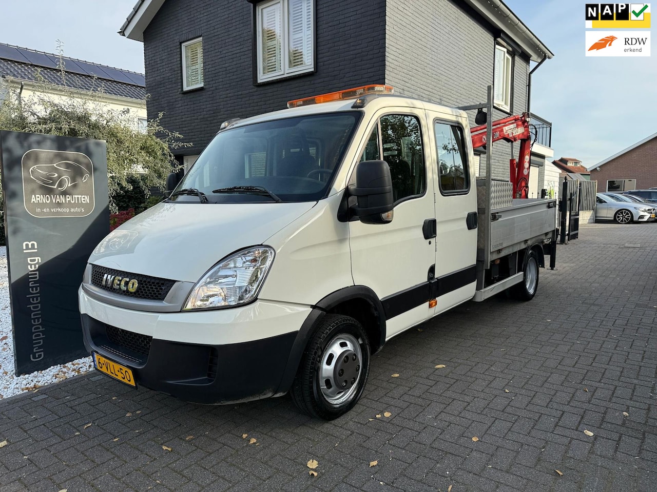 Iveco Daily - 35C15 Open laadbak met kraan euro5 - AutoWereld.nl