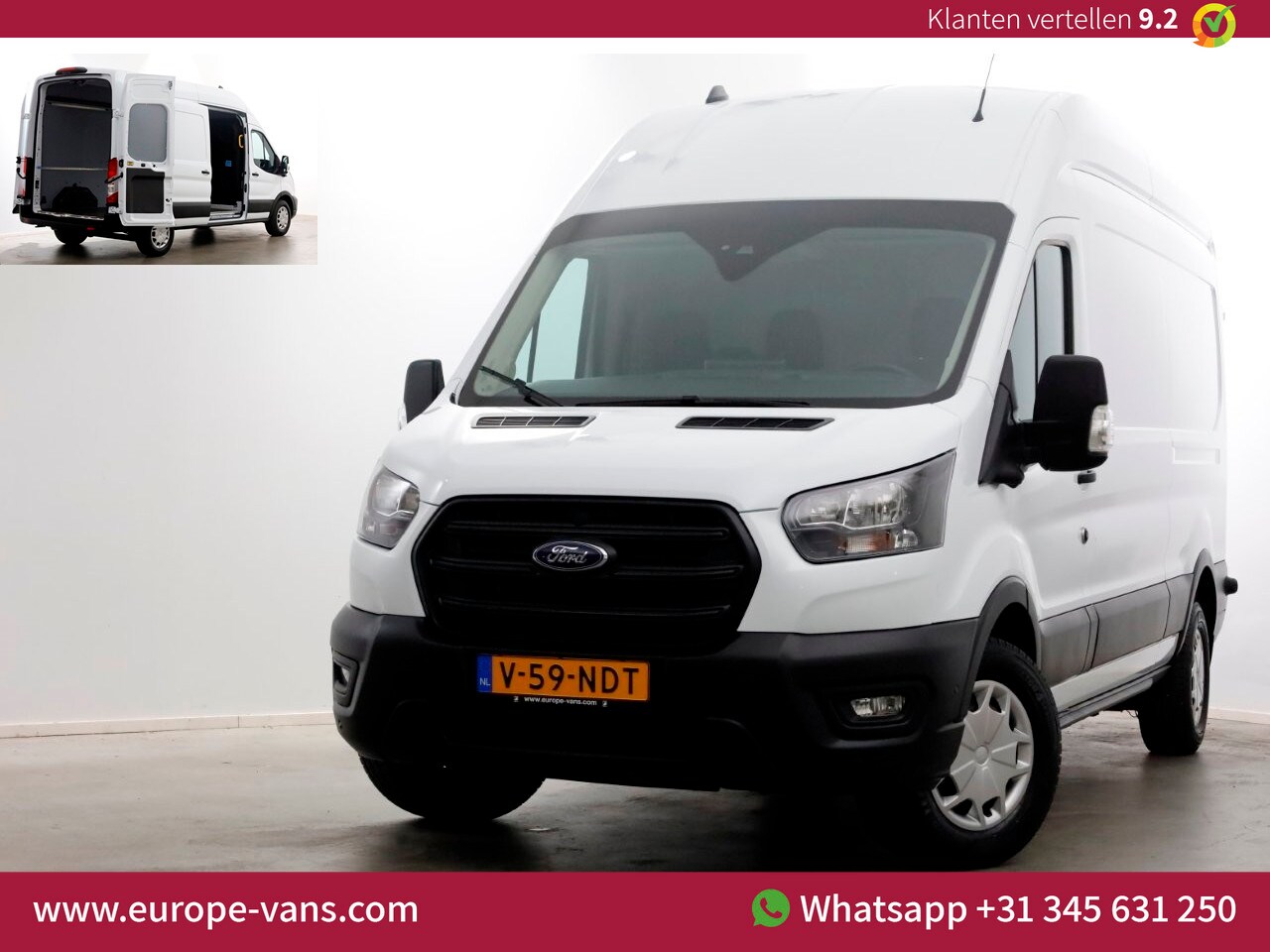 Ford Transit - 350 2.0 TDCI 130pk L3H3 Trend Airco/Navi/Camera 01-2024 - AutoWereld.nl
