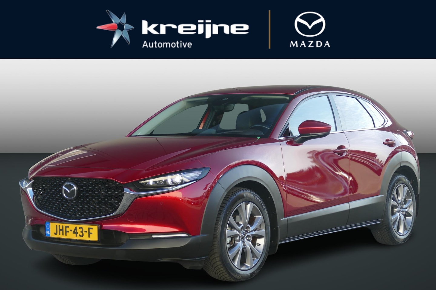 Mazda CX-30 - 2.0 e-SkyActiv-X M Hybrid Luxury | TREKHAAK | 360* CAMERA | LEER | ALL-SEASON BANDEN | RIJ - AutoWereld.nl