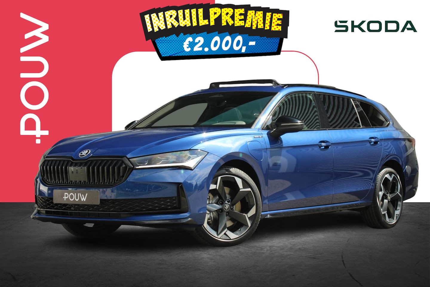 Skoda Superb Combi - 1.5 TSI 204pk PHEV Sportline Business | Trekhaak Wegklapbaar | Canton Sound - AutoWereld.nl