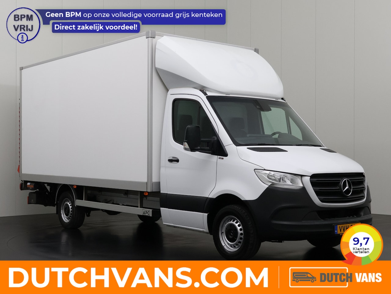 Mercedes-Benz Sprinter - 317CDI 9G-Tronic Bakwagen+Laadklep | Navigatie | Camera | Airco | 3-Persoons | Dakspoiler - AutoWereld.nl