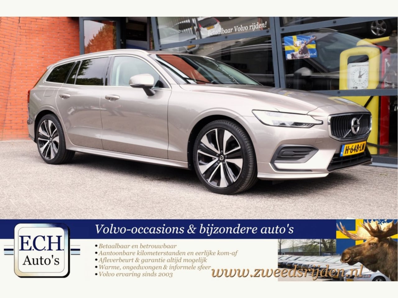Volvo V60 - 2.0 T4 190 pk Aut. Panoramadak, 19 inch, Apple CarPlay - AutoWereld.nl