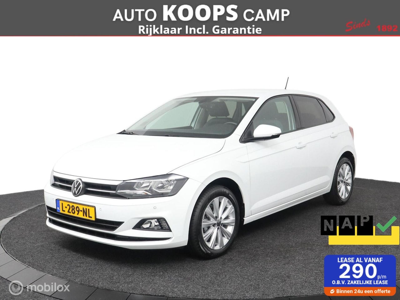 Volkswagen Polo - 1.0 TSI 95PK DSG-7 Highline 5-Deurs | Climatronic | Adaptief cruise control | LMV | Parkee - AutoWereld.nl