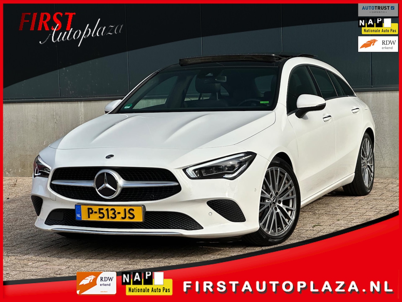 Mercedes-Benz CLA-klasse Shooting Brake - 180 B. Solution Luxury SCHUIF-KANTELDAK/KEYLESS/LEDER/1E EIGENAAR - AutoWereld.nl