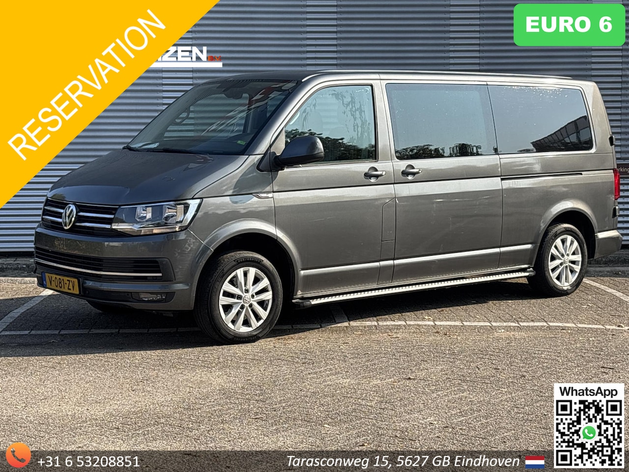 Volkswagen Transporter - 2.0 TDI L2H1 DC Highline | € 11.850,- NETTO! | Euro 6 | Airco | Cruise | Navi | PDC | Trek - AutoWereld.nl