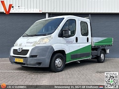 Peugeot Boxer - 333 2.2 HDI L2 DC | € 3.850, - NETTO | Bijrijdersbank | 7 Persoons | Open Laadbak | Trekha