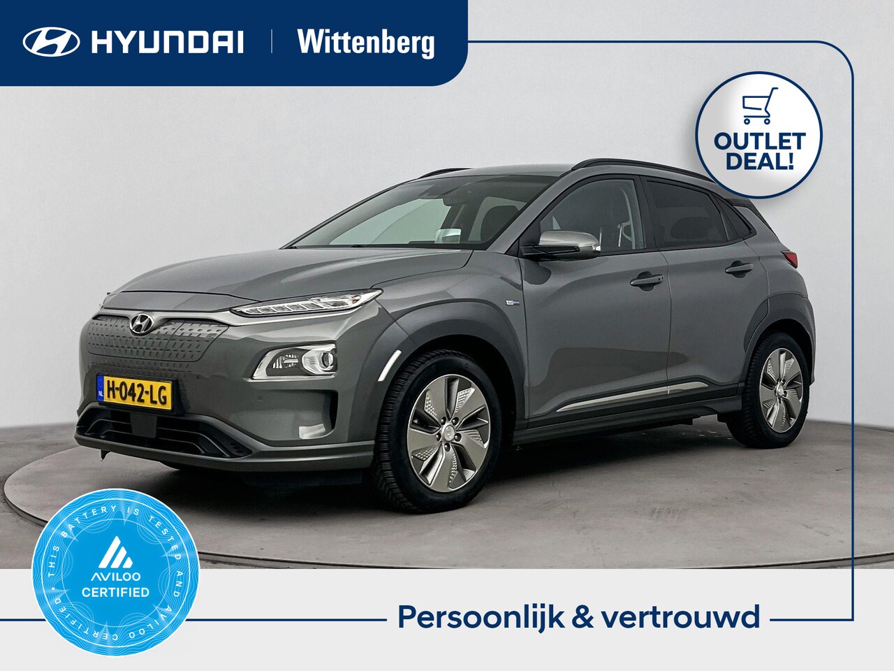 Hyundai Kona Electric - EV Premium 64 kWh 3-Fase | Navigatie | Climate Controle | Electrische verstelbare stoelen - AutoWereld.nl