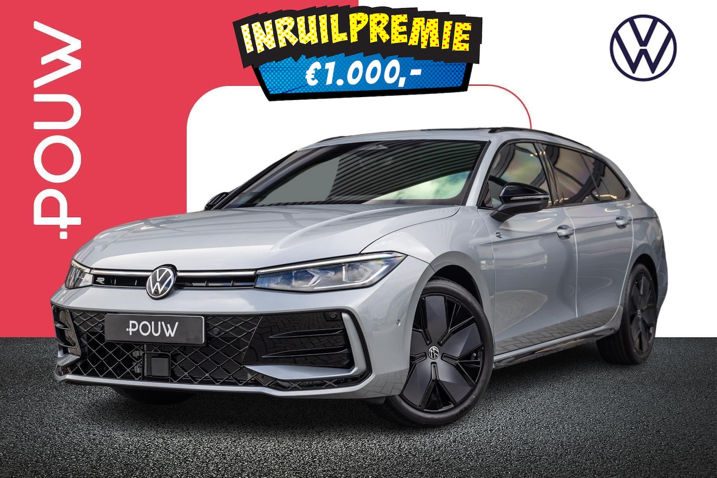 Volkswagen Passat Variant - 1.5 eTSI 150pk DSG R-Line Business | Panoramadak | Stoelverwarming Voor & Achter | Black S - AutoWereld.nl