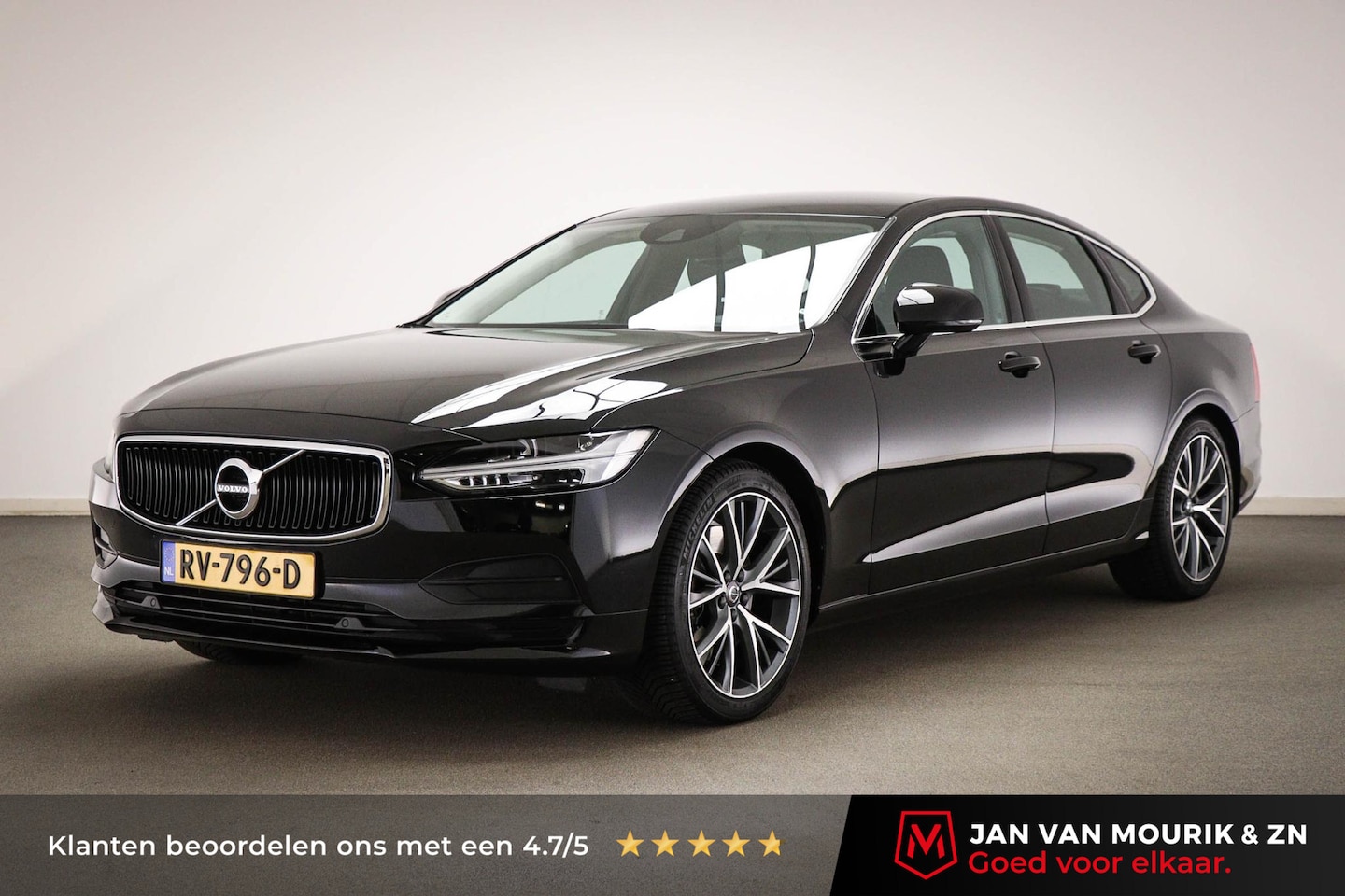 Volvo S90 - 2.0 T4 Momentum+ | BUSINESS PACK CONNECT | LEDER | APPLE | TREKHAAK | 19" - AutoWereld.nl