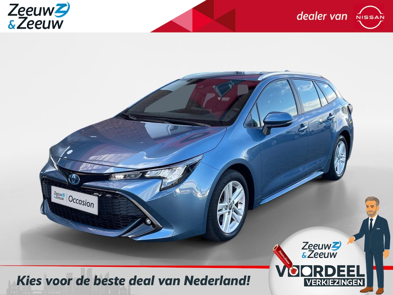 Toyota Corolla Touring Sports - Hybrid 140 Active | Navigatie| Cruise control| Achteruitrijcamera| LM velgen| Climate cont - AutoWereld.nl