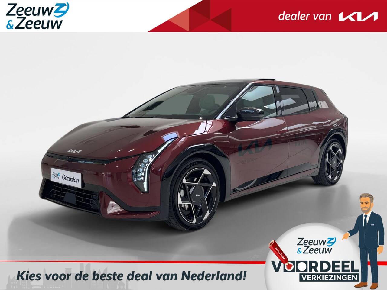 Kia EV4 - GT-PlusLine 81.4 kWh | NIEUW MODEL | 204 pk | 595 km actieradius | NU €2000,- korting | Be - AutoWereld.nl