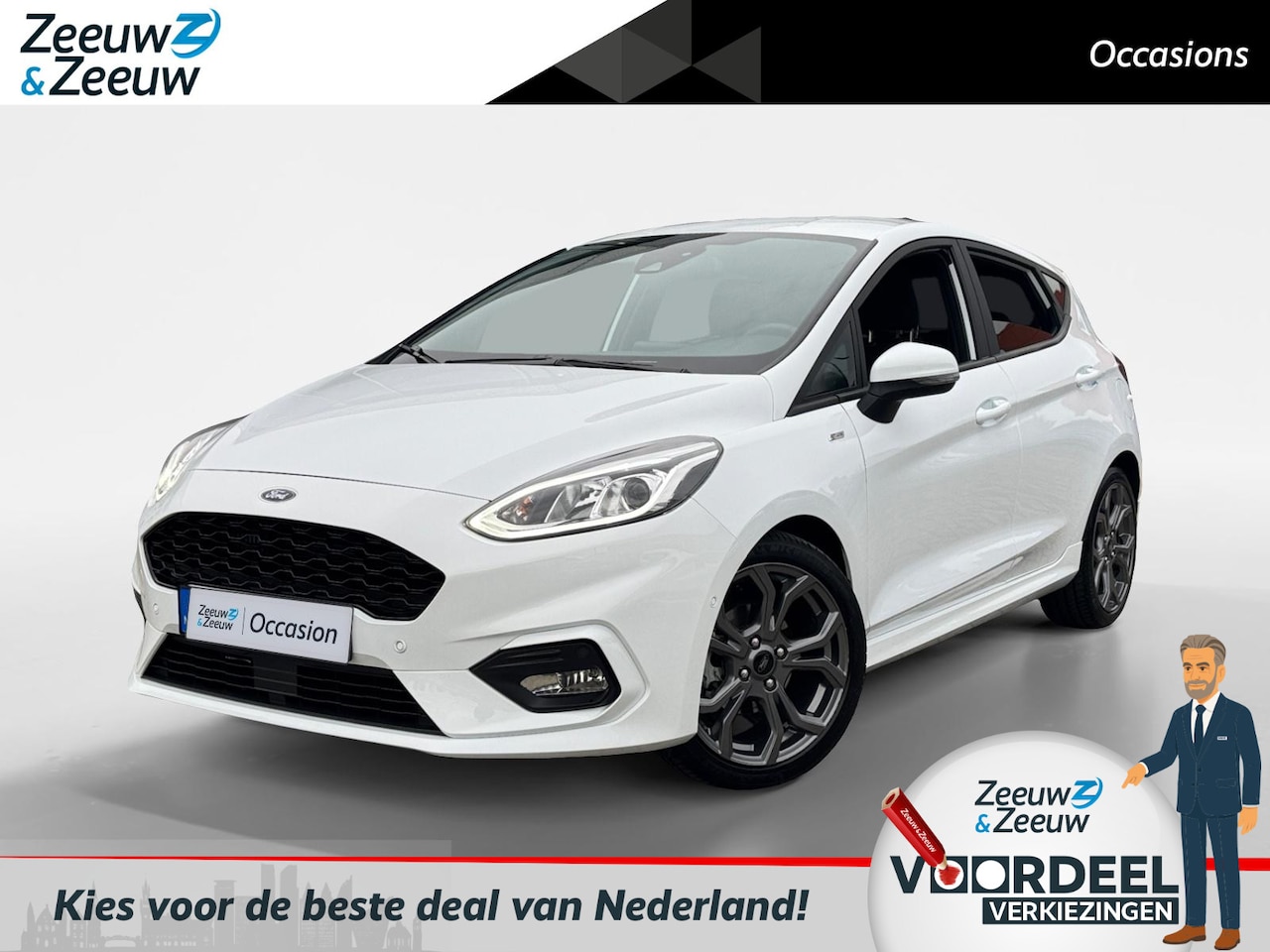 Ford Fiesta - 1.0 EcoBoost ST-Line | Winter Pack | Grote achterspoiler | Navigatie | Privacy Glass | Par - AutoWereld.nl