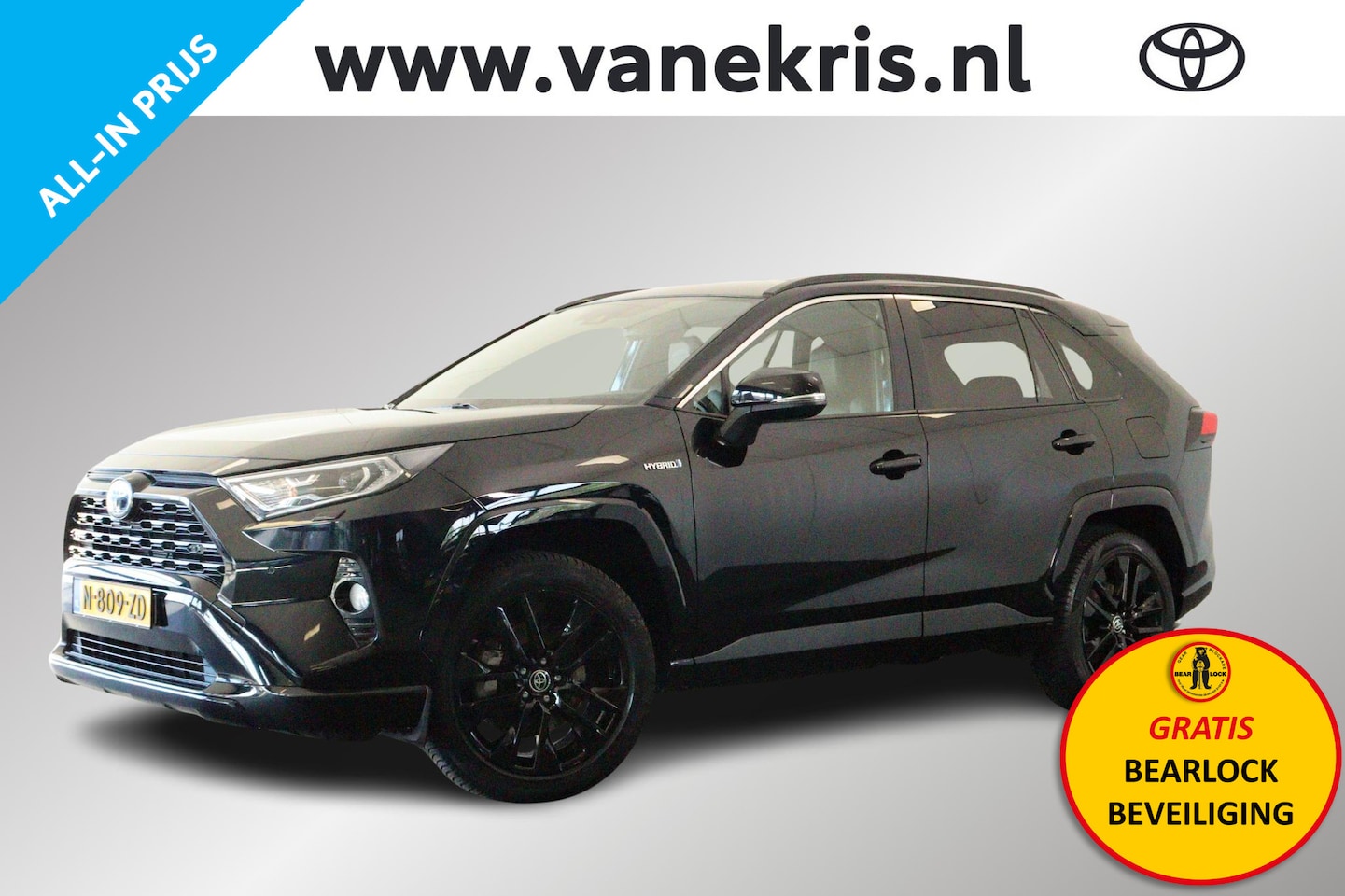 Toyota RAV4 - 2.5 Hybrid AWD Black Edition 2.5 Hybrid AWD Black Edition, Trekhaak - AutoWereld.nl