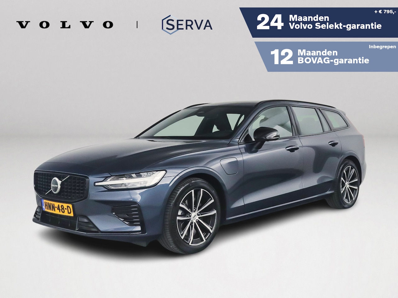 Volvo V60 - T6 Plug-in hybrid AWD Plus Dark | 360° camera | Harman Kardon | Stoel- en Stuurverwarming - AutoWereld.nl