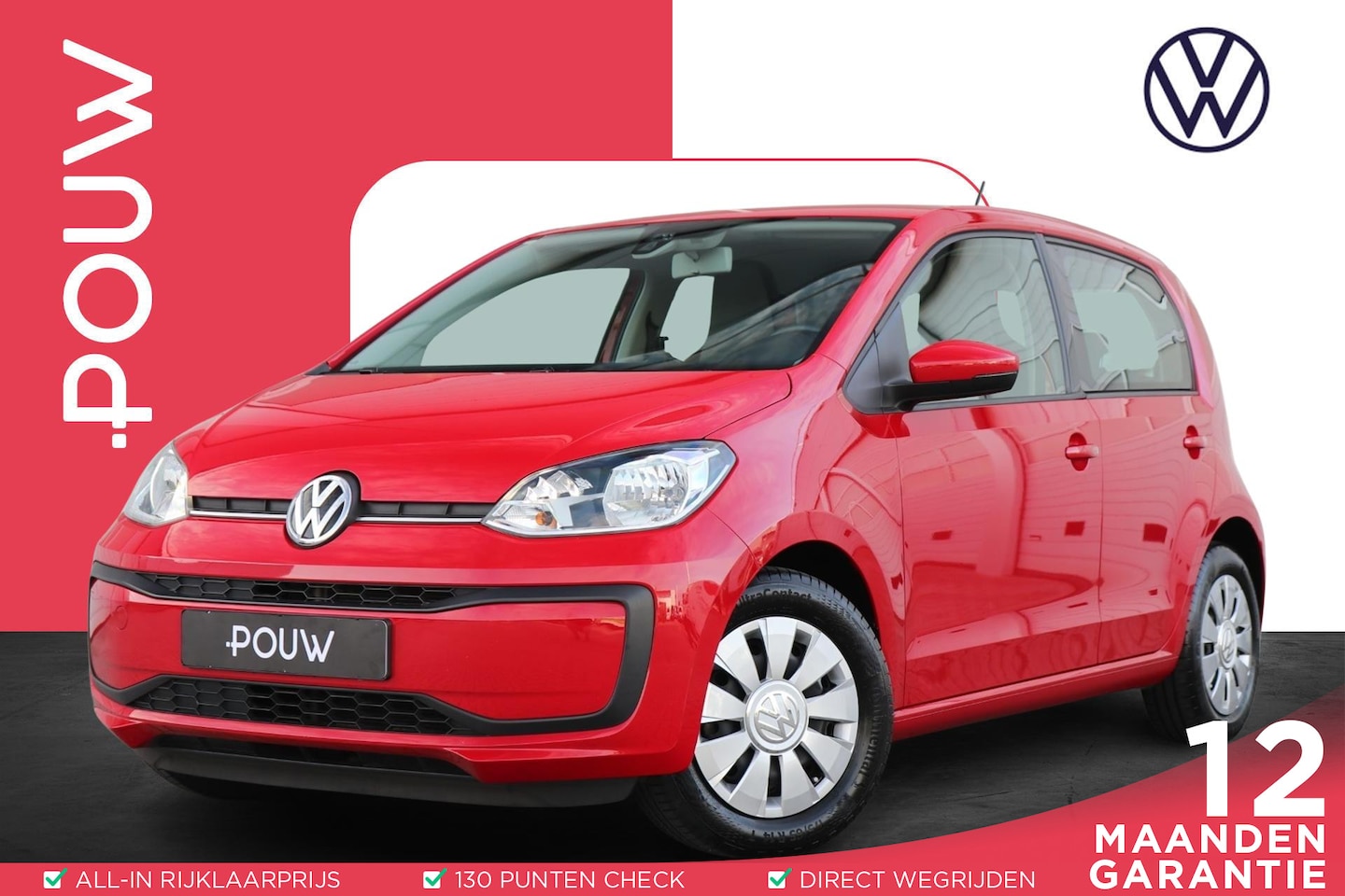 Volkswagen Up! - 1.0 60pk Move up! | Cruise Control | Parkeersensoren Achter | Airco - AutoWereld.nl