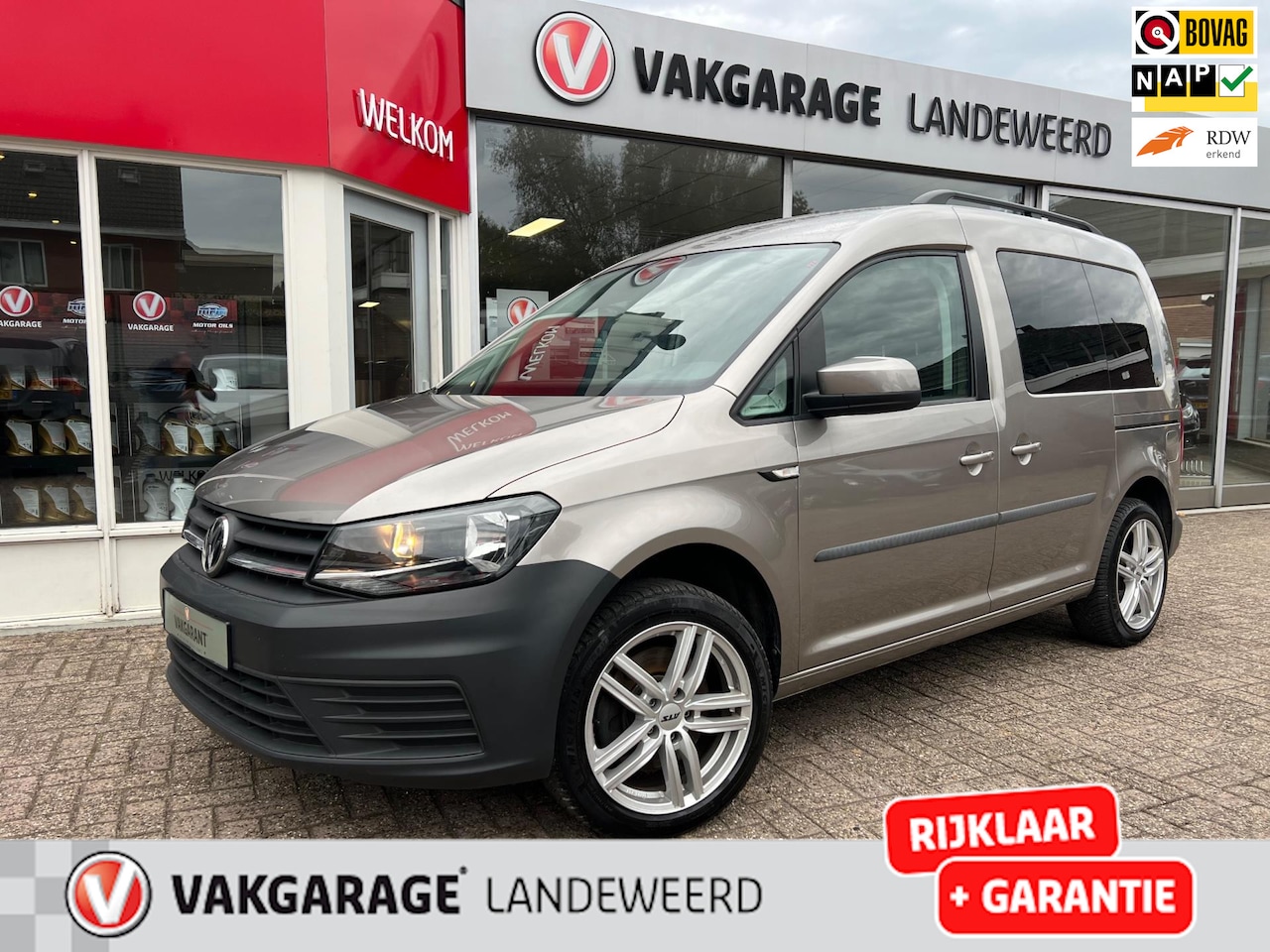 Volkswagen Caddy - 1.5 TSI 5 persoons, 2x schuifdeur, lmv, cruise, 1e eigenaar! - AutoWereld.nl