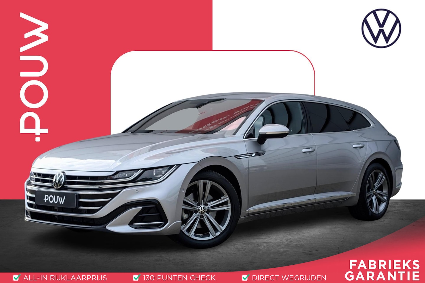 Volkswagen Arteon Shooting Brake - 2.0 TSI 190pk DSG R-Line Business+ | Trekhaak | Elektrische Achterklep | Camera 360 - AutoWereld.nl