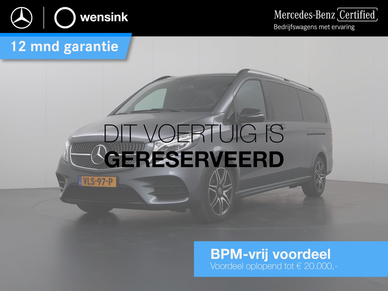 Mercedes-Benz V-klasse - V250d L3 XL | AVANTGARDE | ENKEL CABINE | Aut. | CAMERA | MBUX NAVIGATIE | AMG | DISTRONIC - AutoWereld.nl
