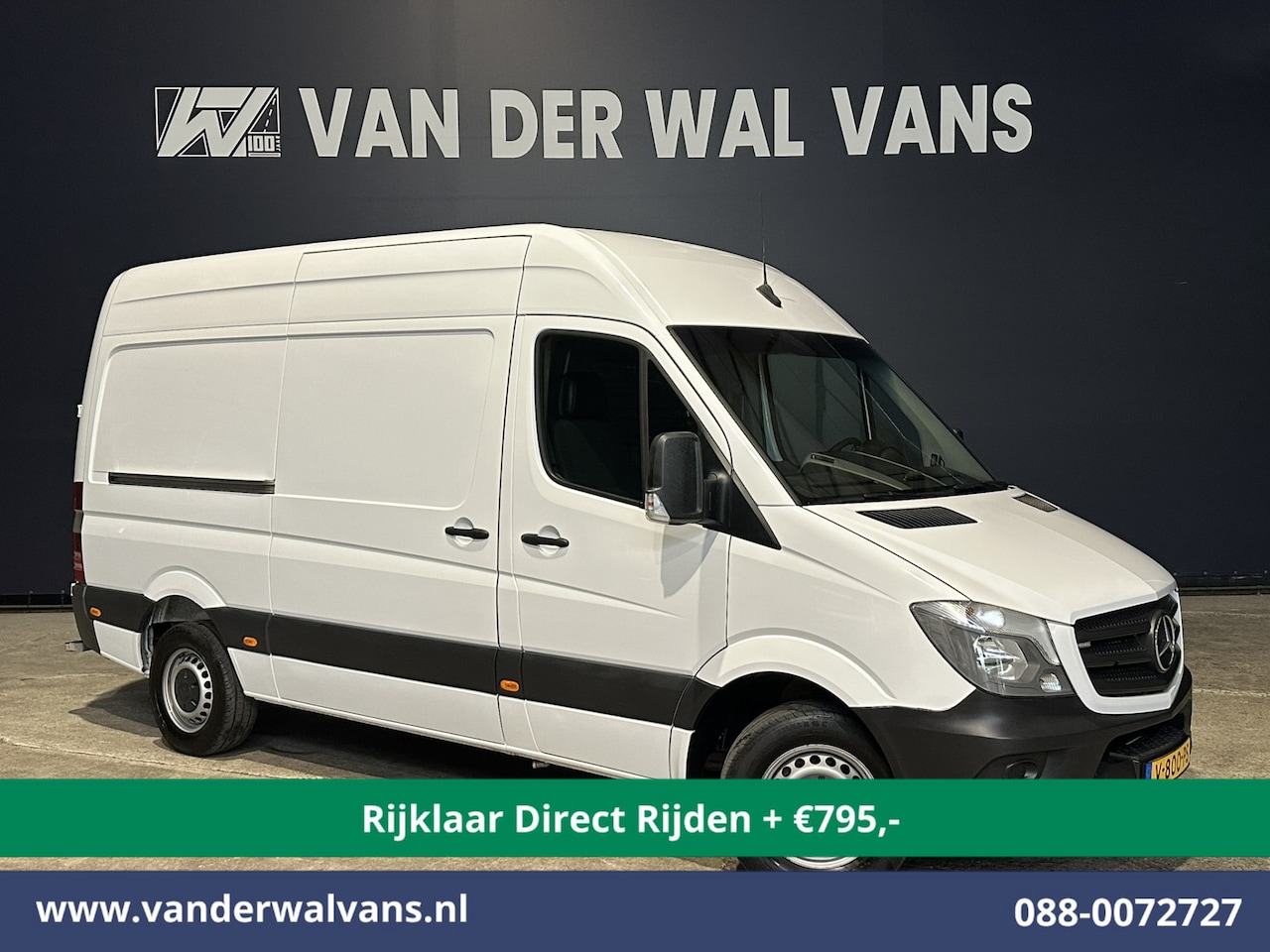 Mercedes-Benz Sprinter - 316 CDI 163pk L2H2 Euro6 *Rijklaar Direct Rijden* Airco | 2800kg trekhaak | Cruisecontrol - AutoWereld.nl