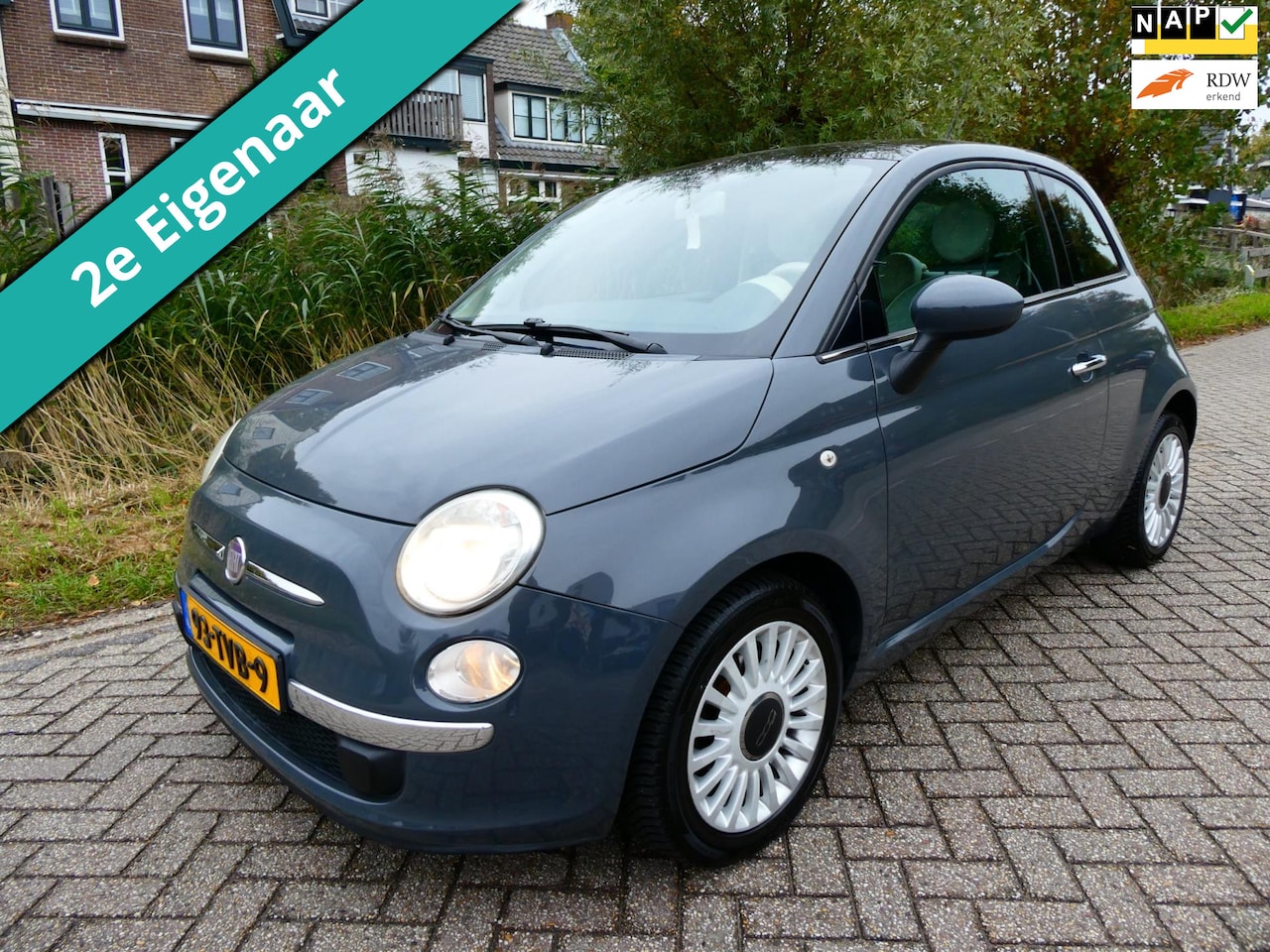 Fiat 500 - 1.2 Lounge 4-Cilinder 2e eig. Airco Panorama 114.000km. - AutoWereld.nl