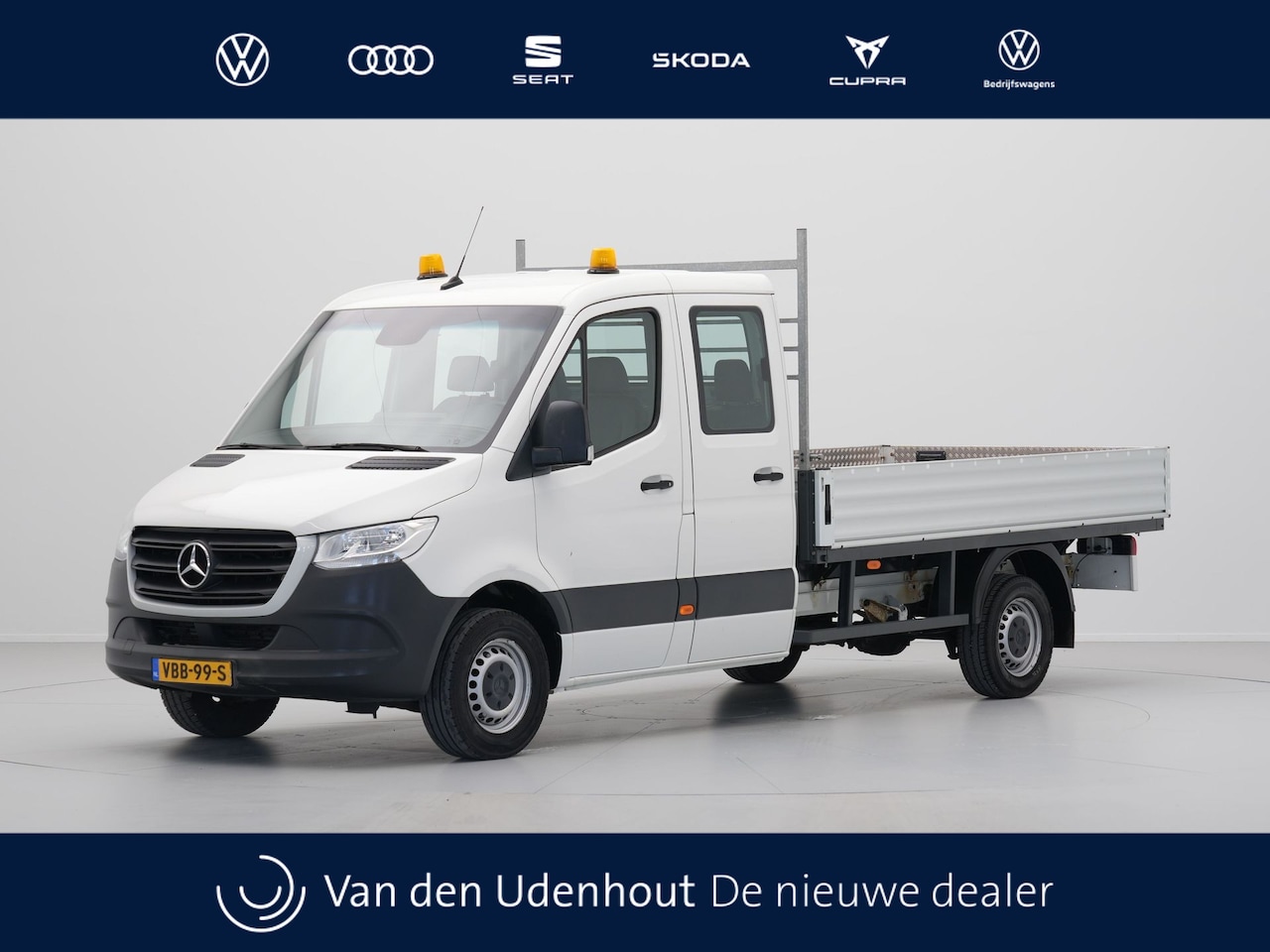 Mercedes-Benz Sprinter - 314 2.2 CDI L3 DC EURO VI-D Pick-Up 6 Pers. Trekhaak Clima Bluetooth Cruise - AutoWereld.nl