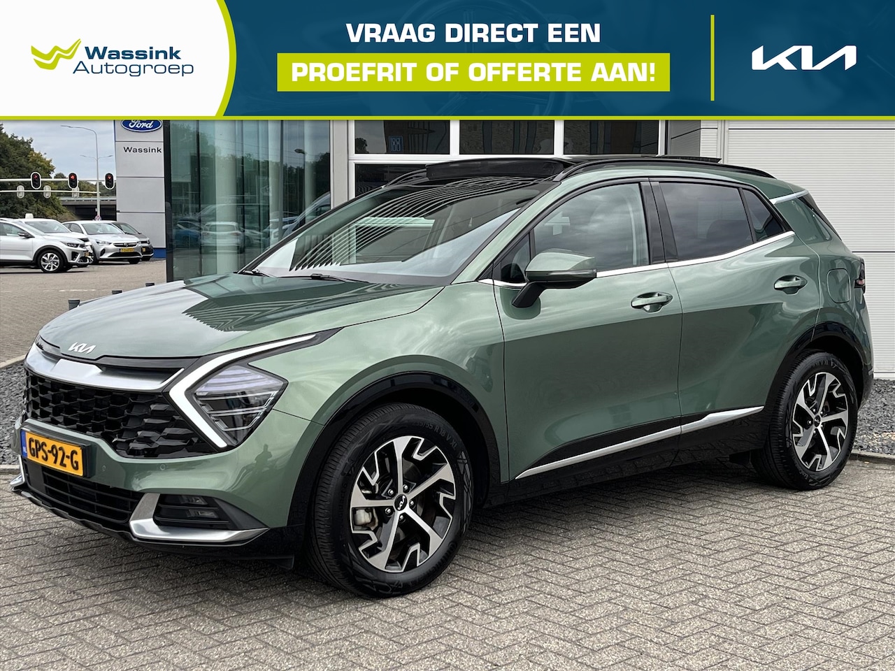 Kia Sportage - 1.6 T-GDi 230pk Hybrid AT6 DynamicPlusLine | Climatronic | Panorama schuif dak | Stoel en - AutoWereld.nl